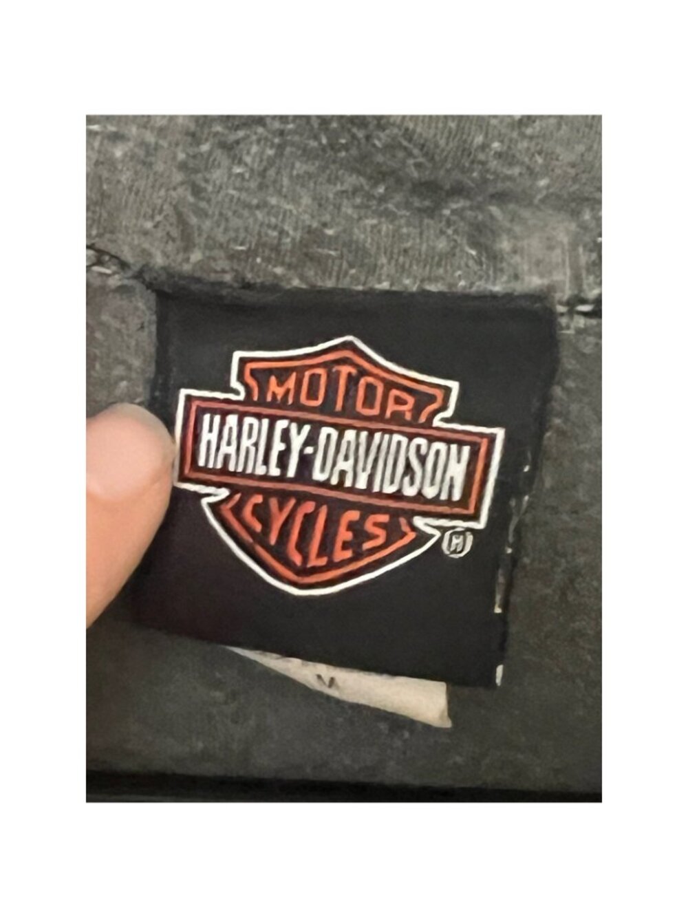 Harley-Davidson Mens Ride Hard Or Stay Home Polo Shirt Faded Black Vintage M.  U - Picture 3 of 5
